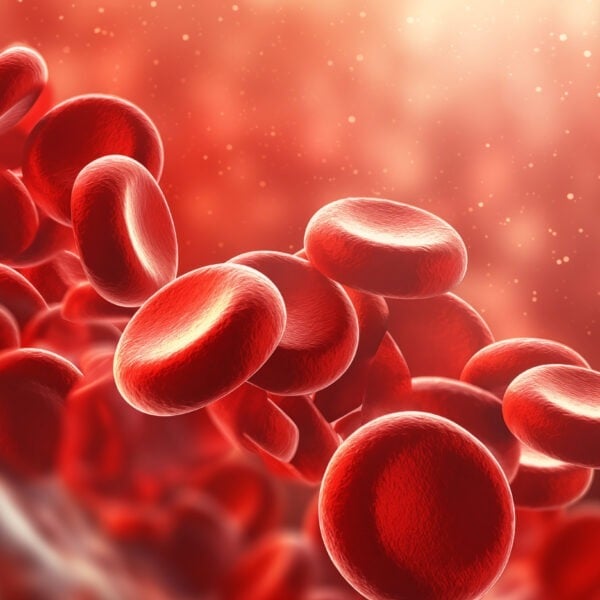 Computer rending of blood cells