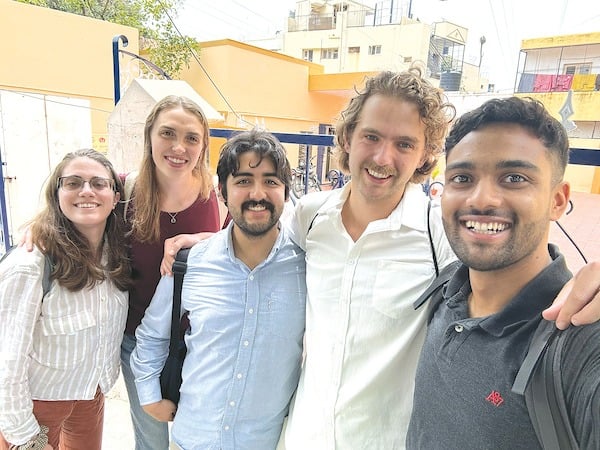 Telemedicine team (left to right): Selena Shirkin, Lindsay Lamberti, Santiago Sánchez Rentería, Mitch Lipke, and Jay Tailor